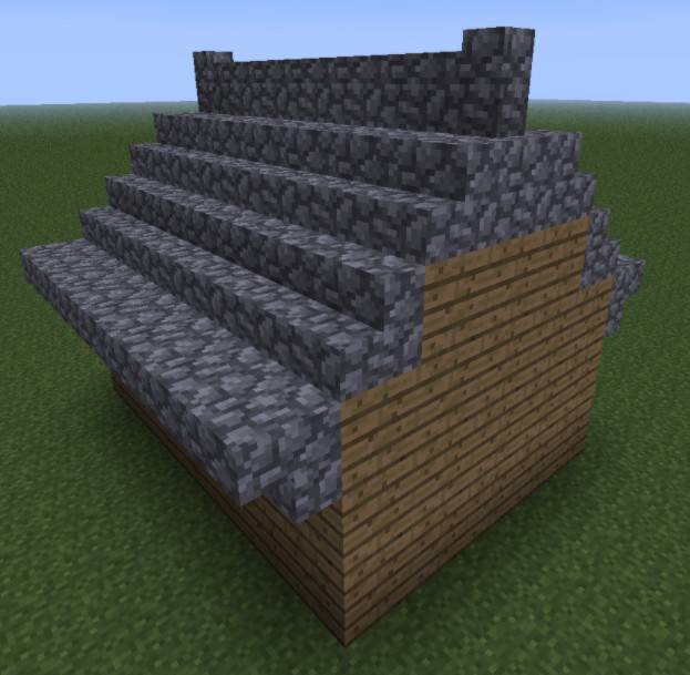 Minecraft roof design Daquan Minecraft roof all kinds of cover method