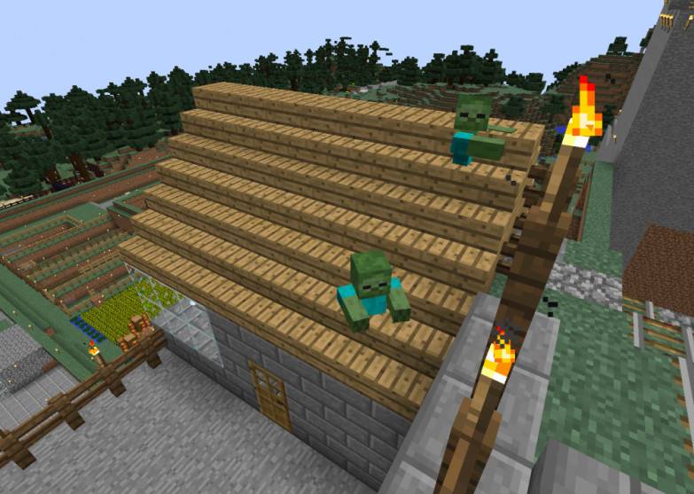 How to do minecraft zombie siege what is the base?