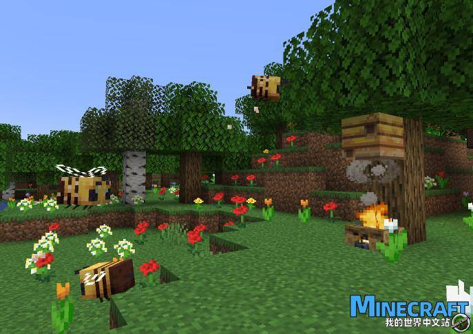 How to brush the honey Minecraft Beekeeping Farm Tutorial Detailed Explanation