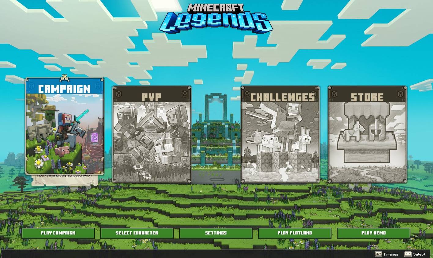 Some new content leaks of "Minecraft: Legend" include the main interface and resource files