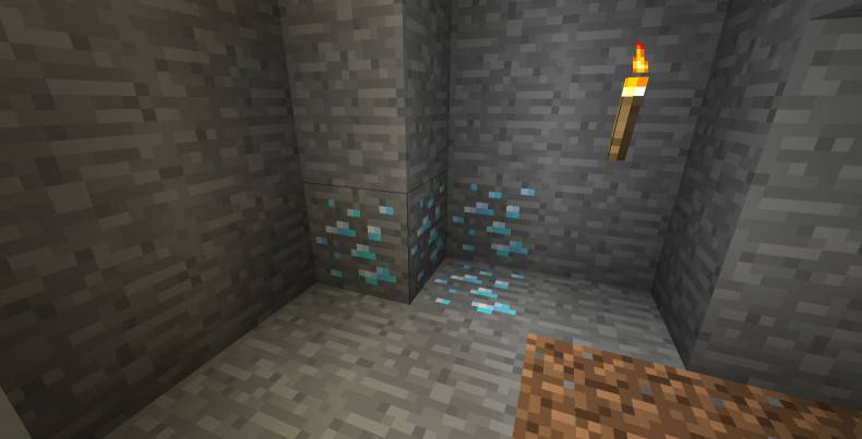 How to dig Minecraft Diamond Minecraft Diamond on the first layer