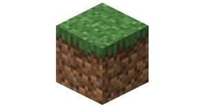 Minecraft grass square block