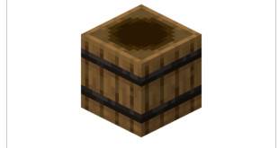 Minecraft wood barrel