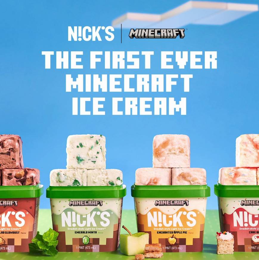 Minecraft and N! CKS ice cream cooperate to launch the first ice cream