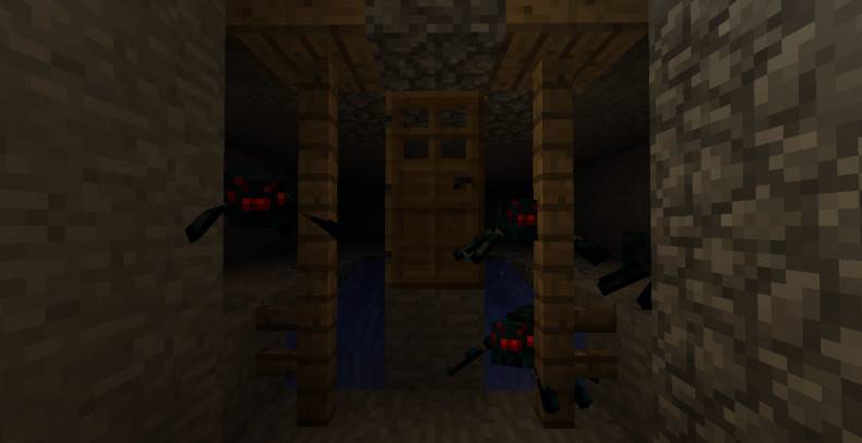 How to brush the cave spider MINECRAFT cave spider trap production tutorial