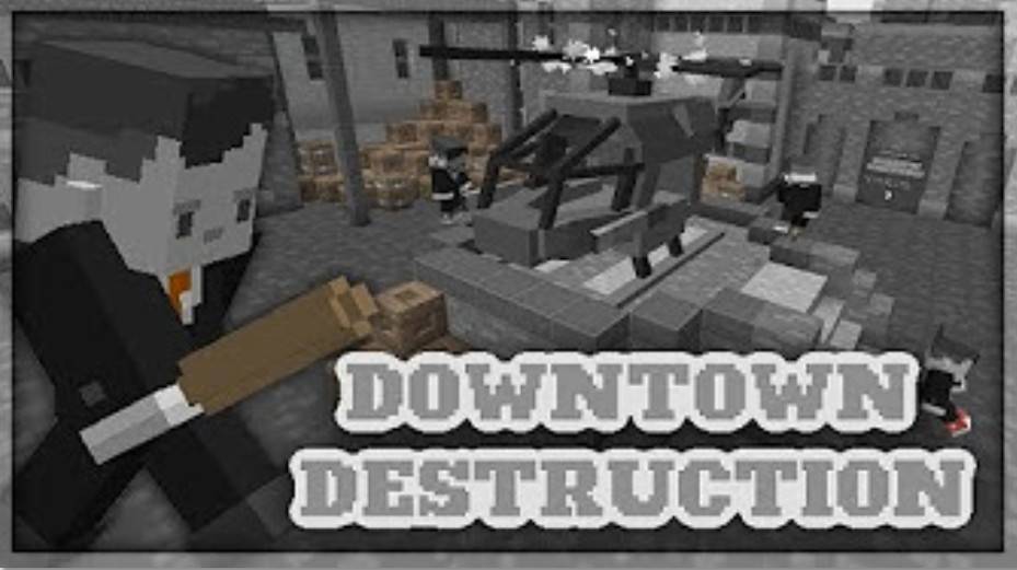 Minecraft1.12.2 City Destruction King Downtown Destruction Map Archive