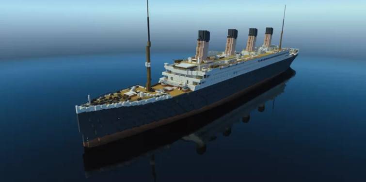 Minecraft mobile version of the Titanic No. 1: 1 RMS Titanic map archive