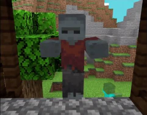 Minecraft Earth adds a new zombie variant-rock climbing zombie