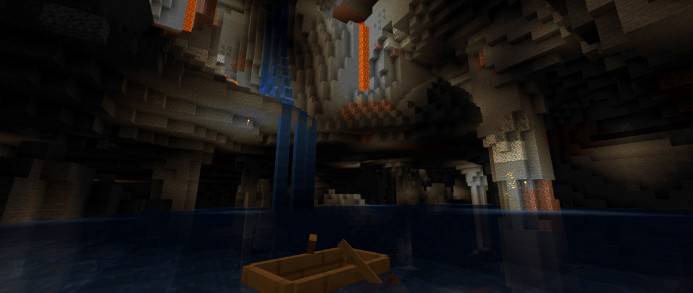 Minecraftjava version 21W06A released the introduction of the cave part of the cave and the cliff