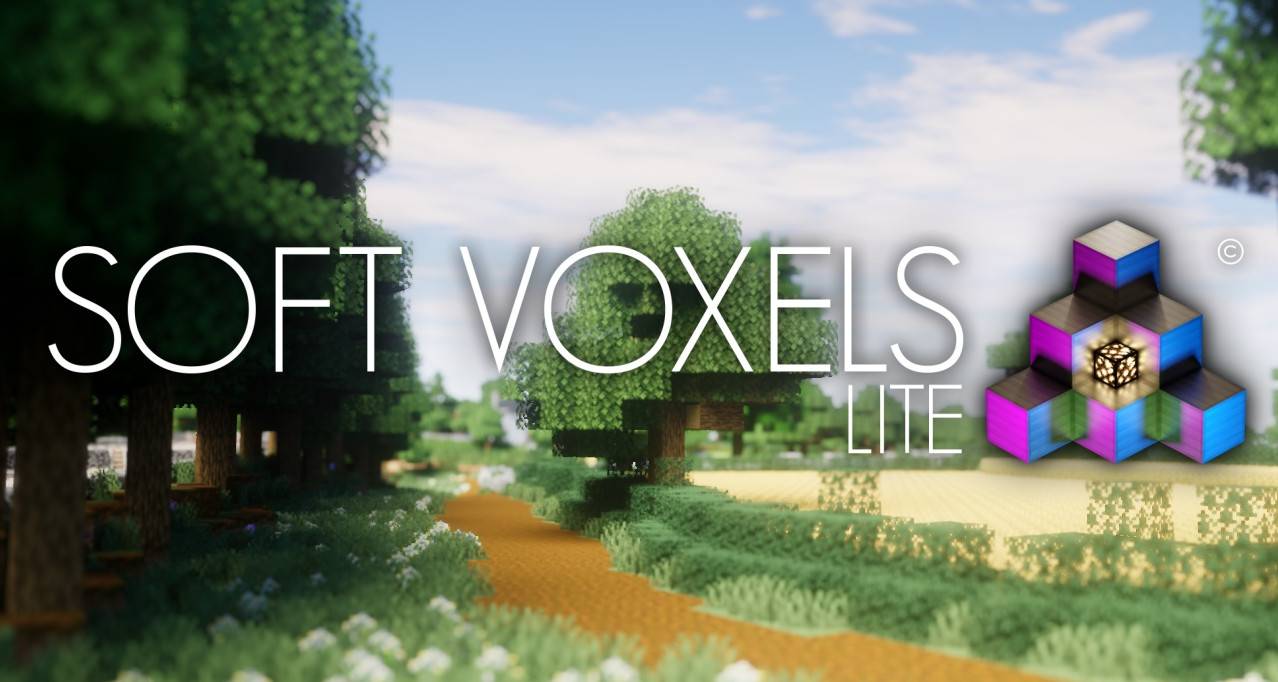 Minecraft1.19.3 Soft Voxels Lite light and shadow
