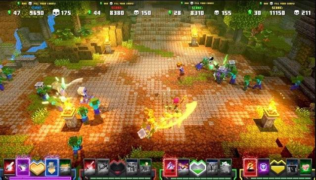 Minecraft Dungeon launched an arcade version to play a card once