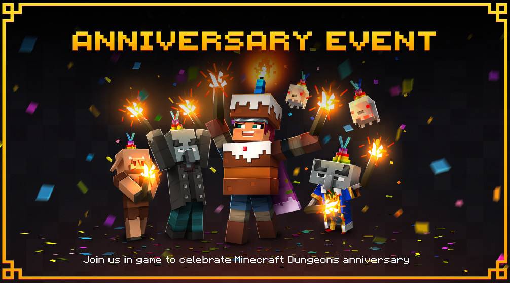 Minecraft Dungeon will usher in the first anniversary celebration on May 26