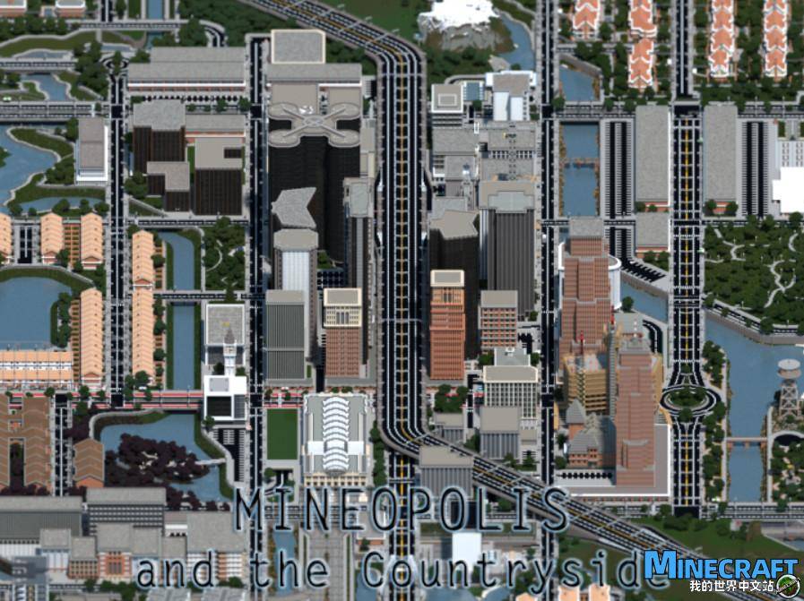 Minecraft Mineopolis and the CountrySide map archive