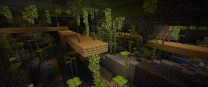 Minecraftjava version 21W10A released adding underground lush cave biological groups