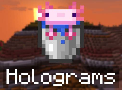 Minecraft1.18.1-1.17.1 holograms mod Holograms Mod