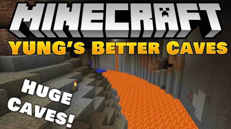 Minecraft1.16.5-1.12.2 Better cave Yung's Better Caves Mod