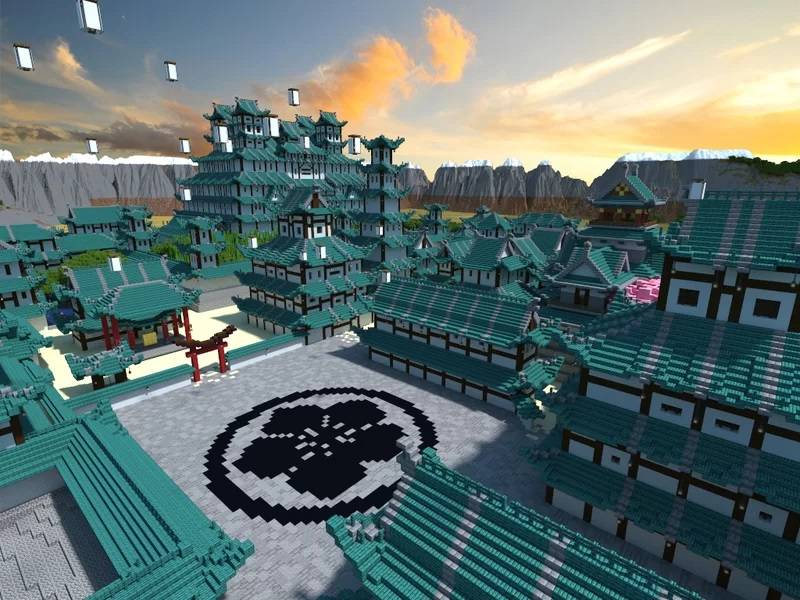 Minecraft1.16.5 Day Castle Asian Castle Map Archive