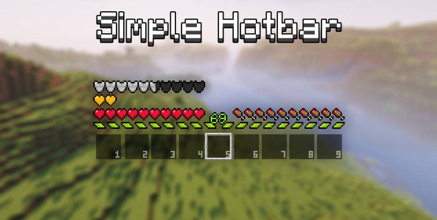 Minecraft1.19.3-1.8.9 Simple Hotbar material bag