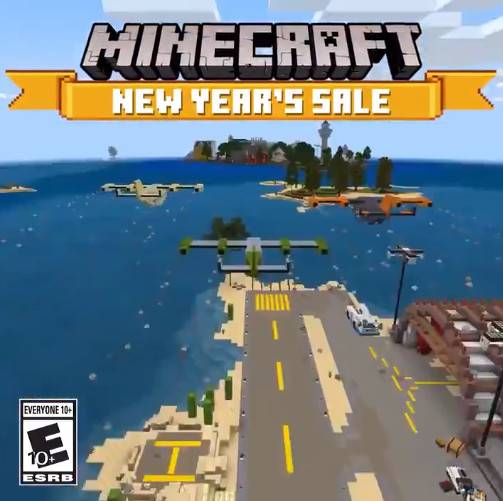 Minecraft base rock version launched the new year promotion up to 75%discount