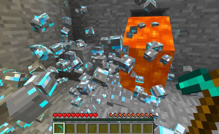 Minecraft 1.12.2-1.7.2 strange block particles Fancy Block Particles Mod
