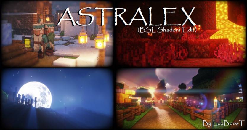 Minecraft1.21-1.18 Astralex shaders light and shadow
