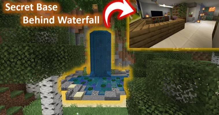 Secret Base Behind Waterfall Map Archive