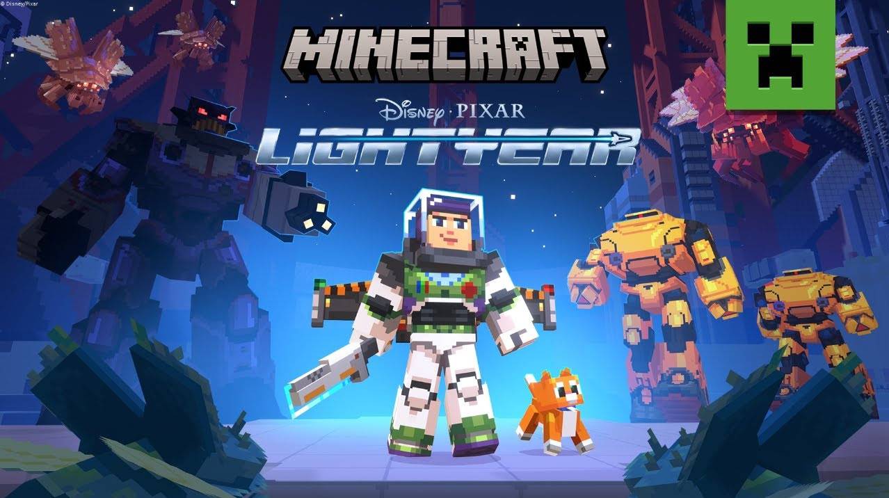 To celebrate the release of "Lightyear" movie, Minecraft X Lightyear DLC was released