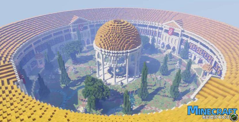 Minecraft1.15.2 Round PVP Arena AMPHITHEATRE PVP ARENA map archive