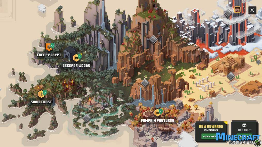 Minecraft Dungeon Map List has a total
