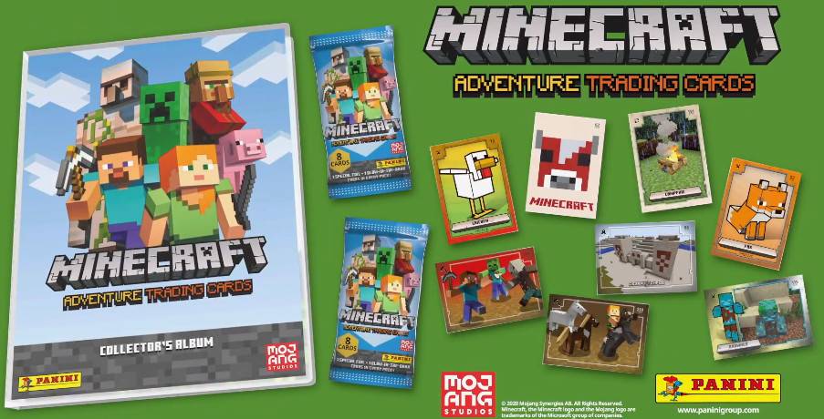Minecraft and Panini cooperate to launch a replacement card