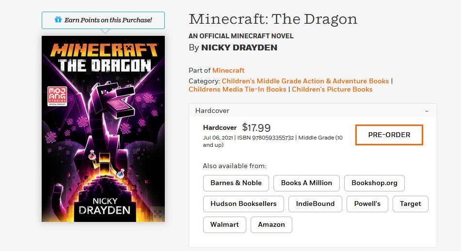 Minecraft 8 official novel "Minecraft: Last Shadow Dragon" exposure