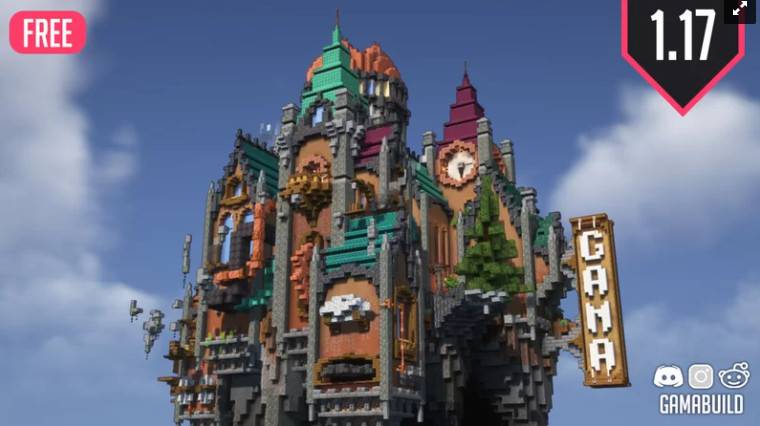 Minecraft1.17 Gamabuilds Trart Island map archive
