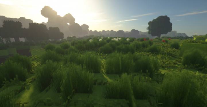 Minecraft1.13.2 God Rays material bag