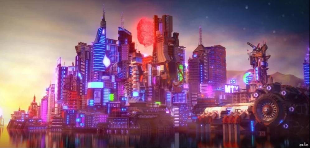Minecraft1.12.2 Cyberpunk map archive