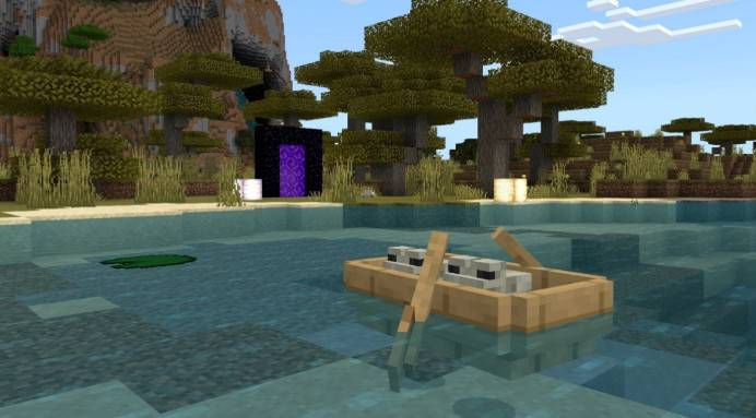 Minecraft base rock version of Beta 1.18.10.27 releases frogs and no longer eats goats anymore