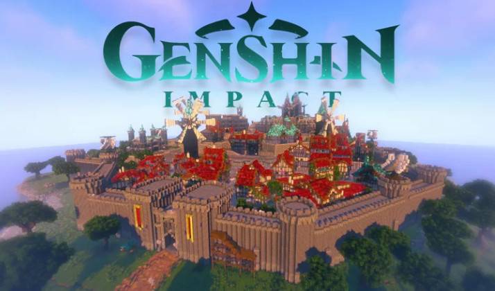 Minecraft City of Mondstadt map archive