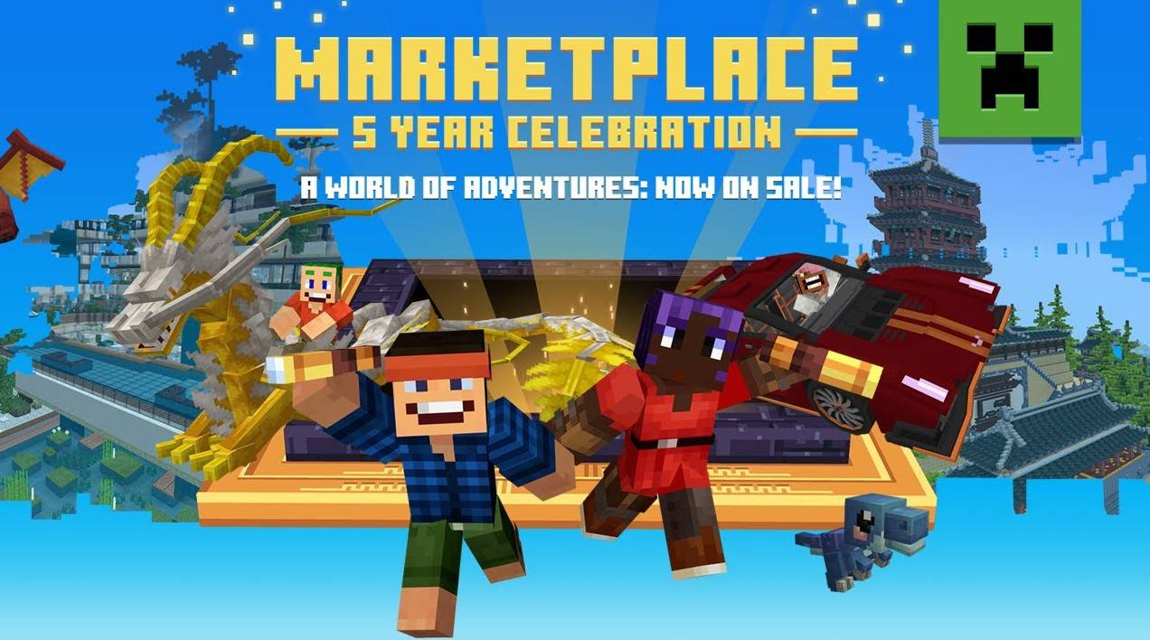 The 5th anniversary celebration of Minecraft Mall officially started