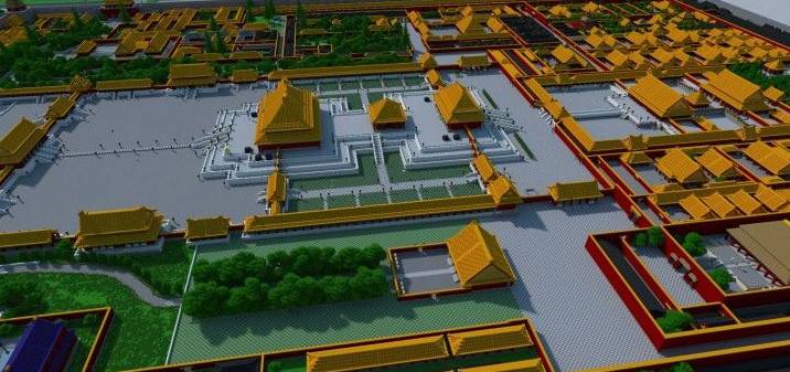 Minecraft Beijing Forbidden City Beijing 1751 Map Archive