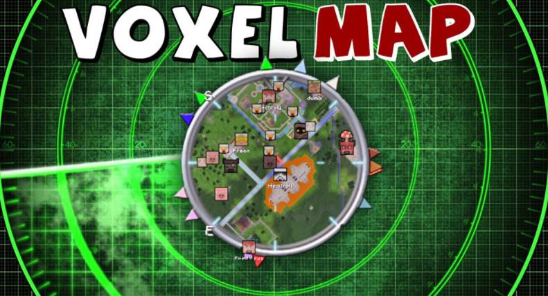 Minecraft 1.17-1.6.4 Small map Voxelmap Mod