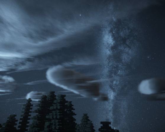 Minecraft1.18-1.7 Milkyway Galaxy Night Sky material bag