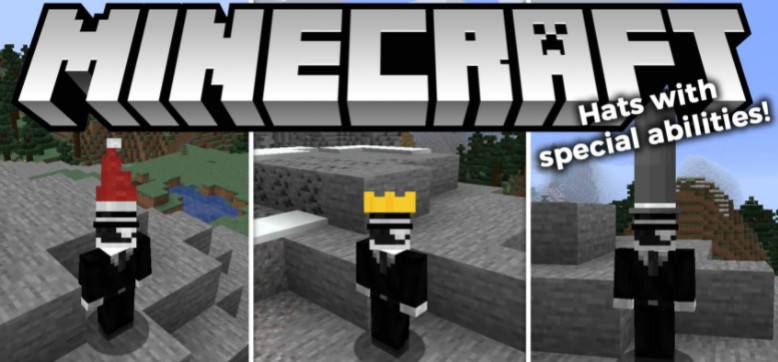 Minecraft1.17-1.15.2 Give me a hat give me Hats mod