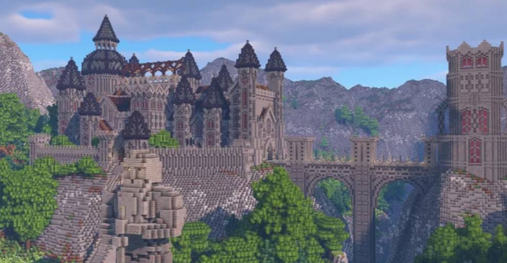 Minecraft1.16.2 Castle in a Valley map archive