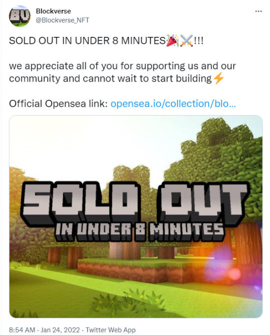 Foreign Minecraft clothing main roll money running on the road with NFT to deceive 1.2 million US dollars