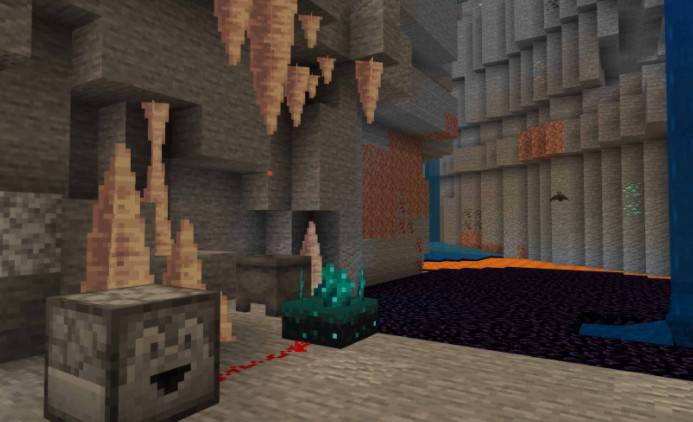 Minecraft base rock version of Beta 1.16.210.56 released a new adding dripstone cone