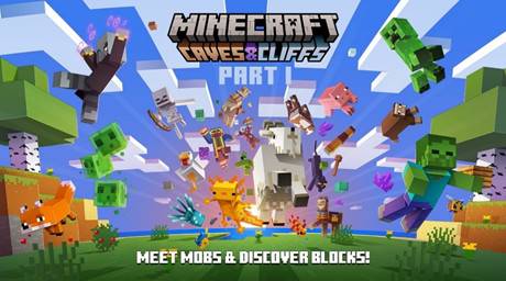Minecraft base rock version 1.17.0 released a new large number of blocks and creatures