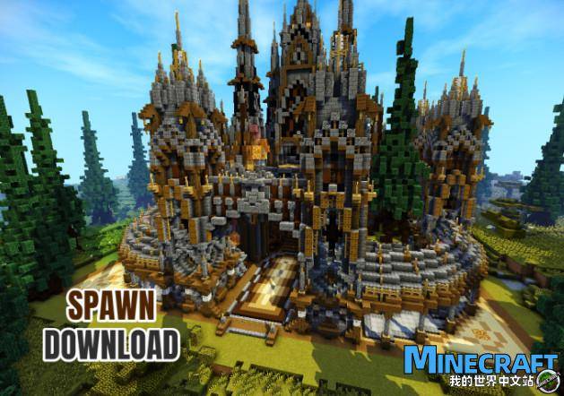 Minecraft medieval style palace FACTIONS Medieval birth point map archive