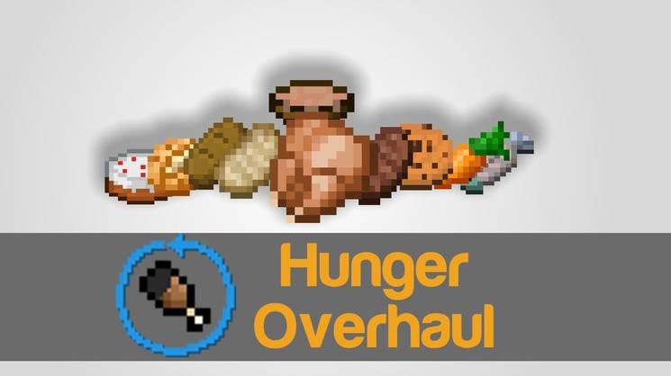 Minecraft1.12.2-1.7.10 Hunger Reform HUNGER Overhaul Mod