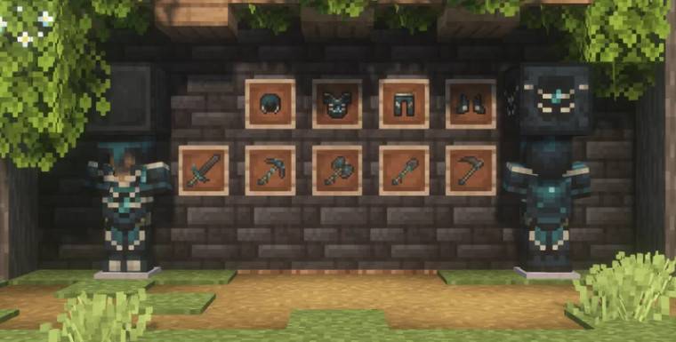 Minecraft1.17.1 Sneak equipment Skulk Equips material bag
