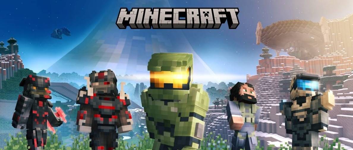 To celebrate "Halo: Unlimited", release Minecraft X halo linkage skin bag release